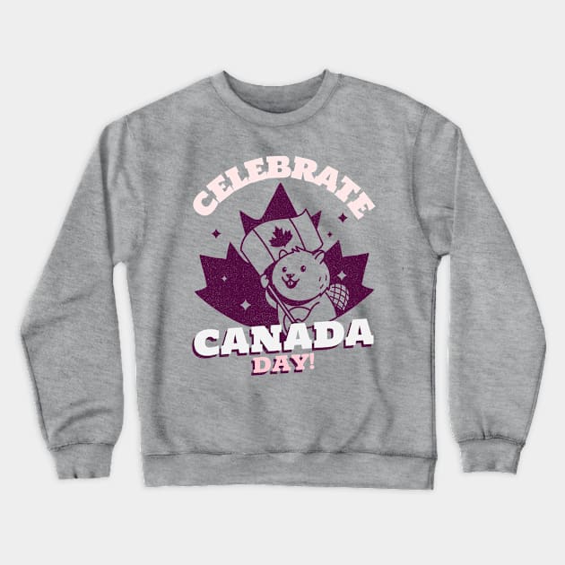 Celebrate Canada Day Design Crewneck Sweatshirt by ArtPace